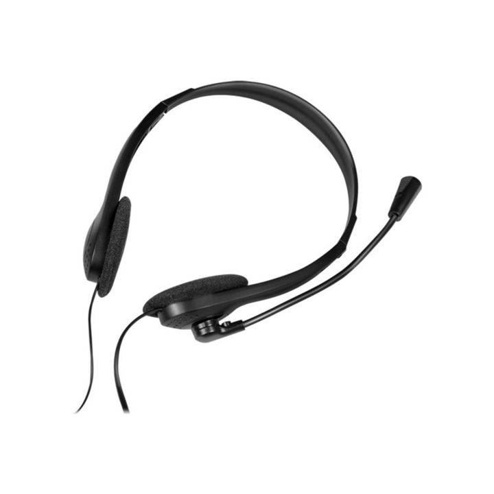 Слушалки с микрофон Logilink HS0052, Микрофон, жак 3.5мм черни