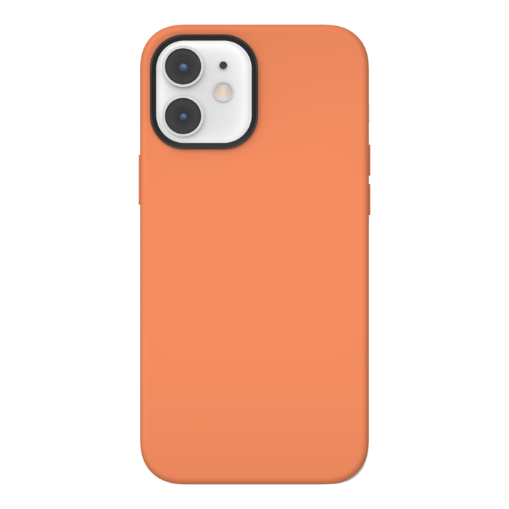 Husa protectie SwitchEasy MagSkin pentru iPhone 12 Mini, Silicon, Portocaliu
