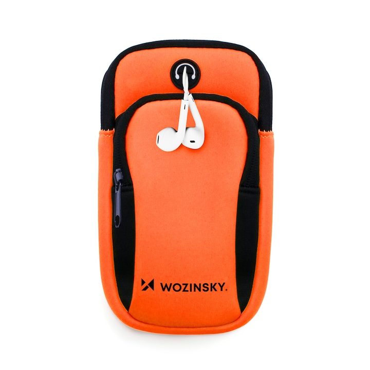 Калъф за рамо за телефон, Wozinsky, ликра, оранжево