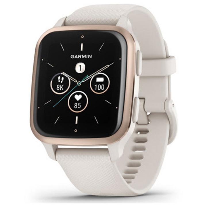 Smartwatch Garmin Venu Sq 2, Music Edition, Ivory/Peach Gold