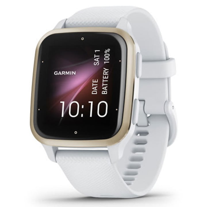 Smartwatch Garmin Venu Sq 2, White/Cream Gold