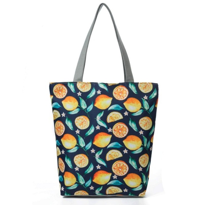 Geanta pentru plaja, Ecarla, 38x27cm, Multicolor