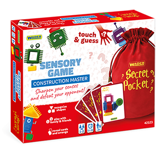 Joc senzorial Wader Play&Fun - Secret pocket, Construction Master