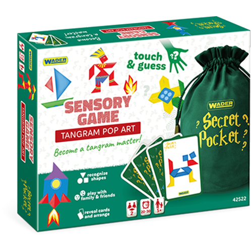 Joc senzorial Wader Play&Fun - Secret pocket, Tangram