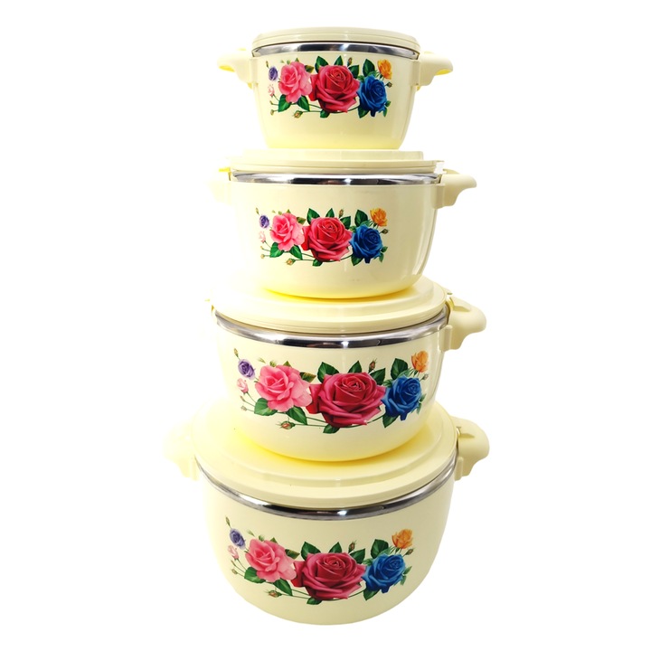 Комплект 4 термо кутии сметана 6 л, 4 л, 2 л, 1 л