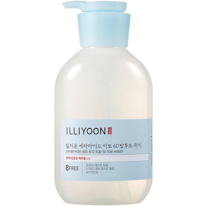 ILLIYOON Ceramide Ato 6.0 Душ гел за измиване отгоре до пръсти 500 мл