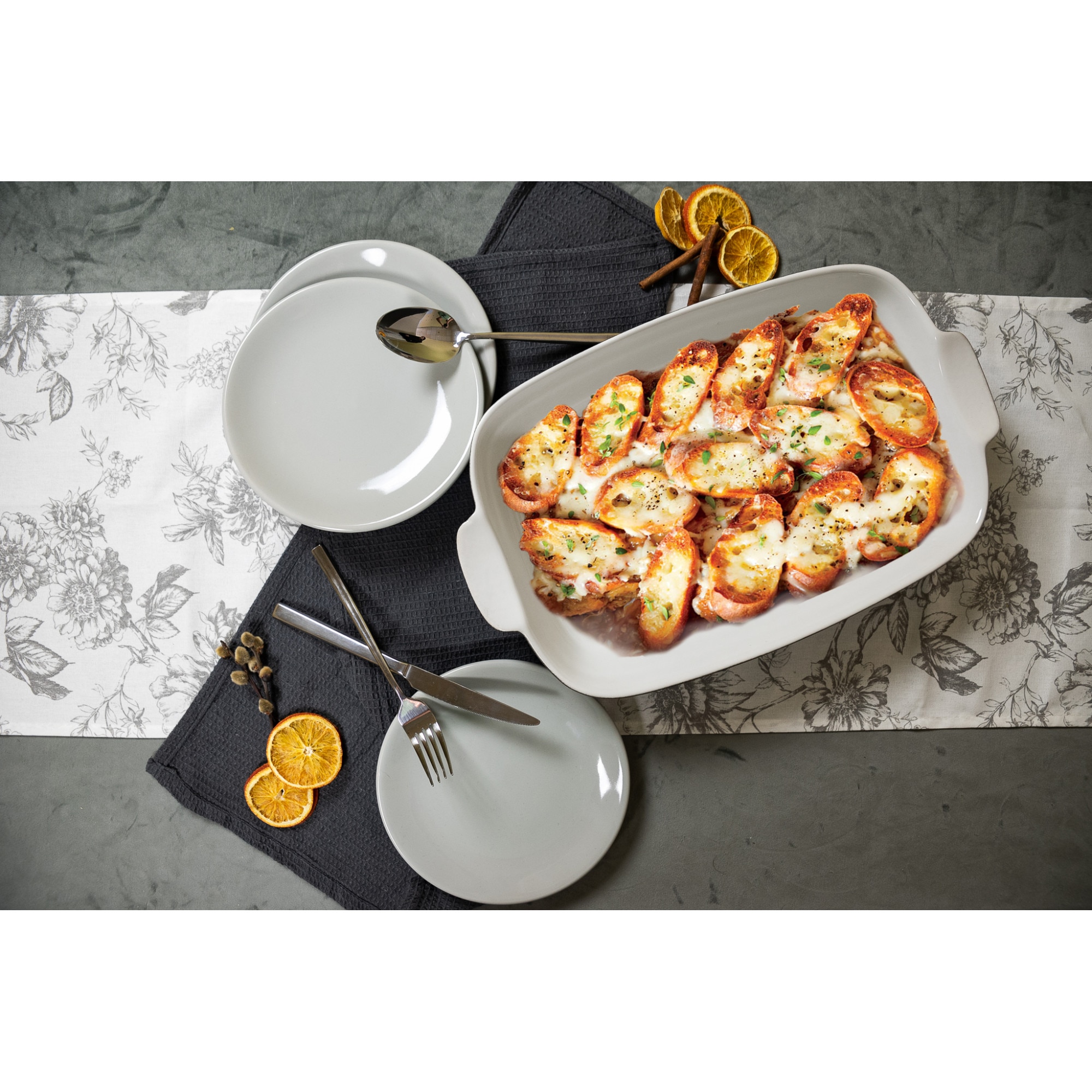 Set Di 2 Teglie Da Forno In Acciaio Inox, 31,5 X 24,5 X 2,5
