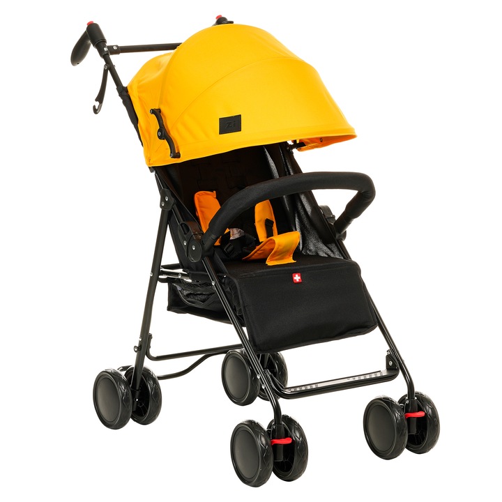 Детска количка ZI CASPAR, Жълт