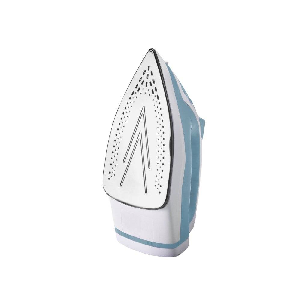 Fier de calcat cu abur Beper, 2400 W, Placa otel inoxidabil, 28.5x11.8x14.5 cm, Alb/Albastru