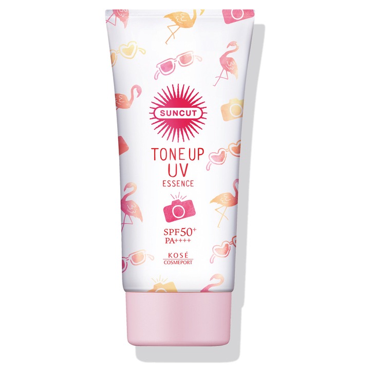 Lotiune protectie solara, SUNCUT, Tone Up, Pink Flamingo, 80g, SPF50+