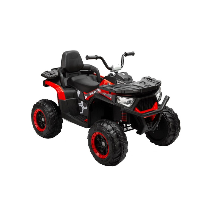 ATV electric pentru copii Toyz Solo Quad 4x4 12V cu telecomanda Rosu