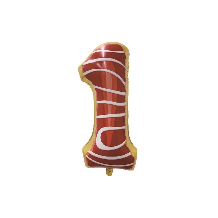 Fém fólia lufi, 1-es szám, 80 cm, többszínű