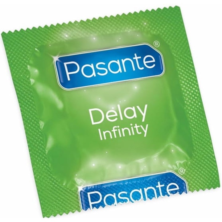 Презерватив, Pasante Infinity Delay, 1 бр, Латекс, 190 мм