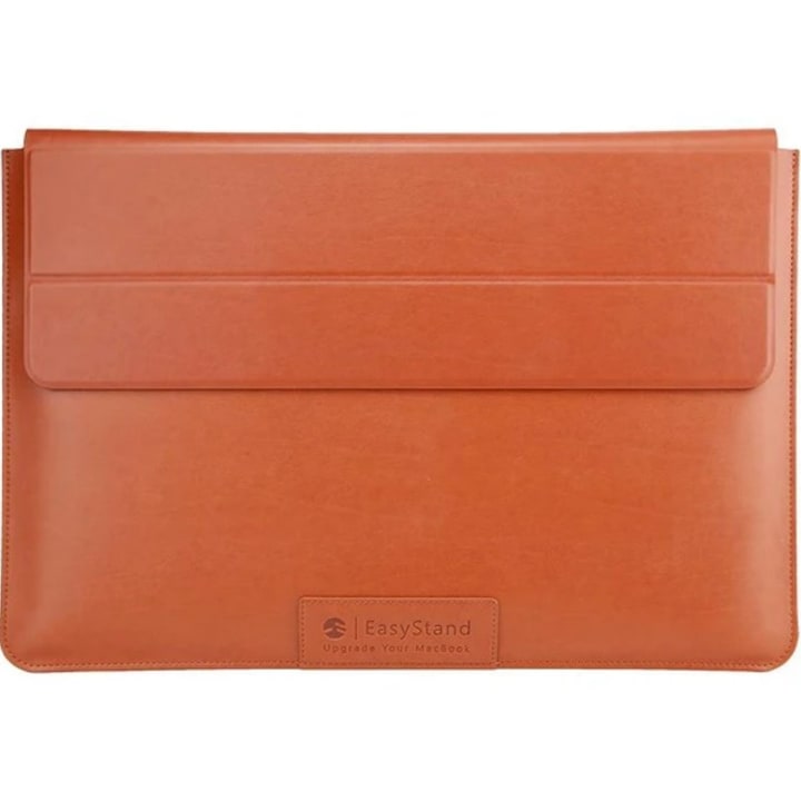 Husa laptop, SwitchEasy, Piele, MacBook, 15"/16", Maro