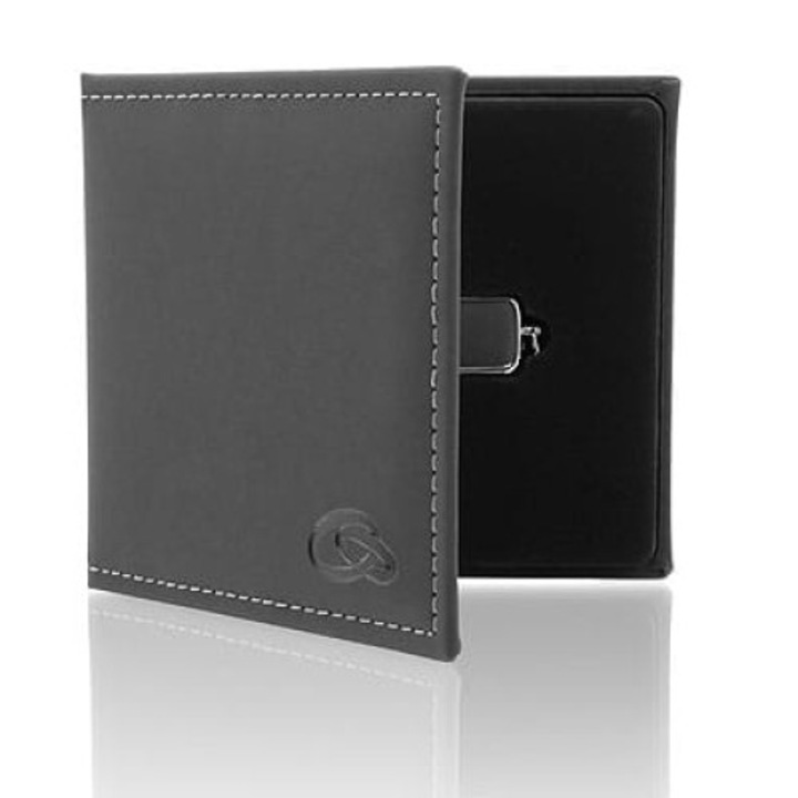 Suport USB, Foton, Piele, Gri/Negru