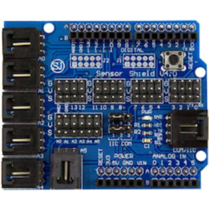 Placa expansiune, V4.0 Sensor Shield, Albastru