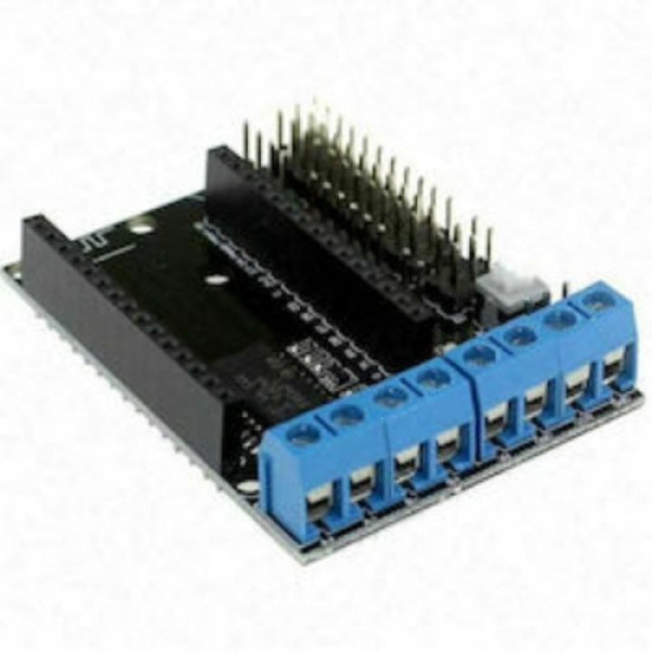 Placa driver motor L293D, Compatibil cu ESP8266/ESP12E, Negru