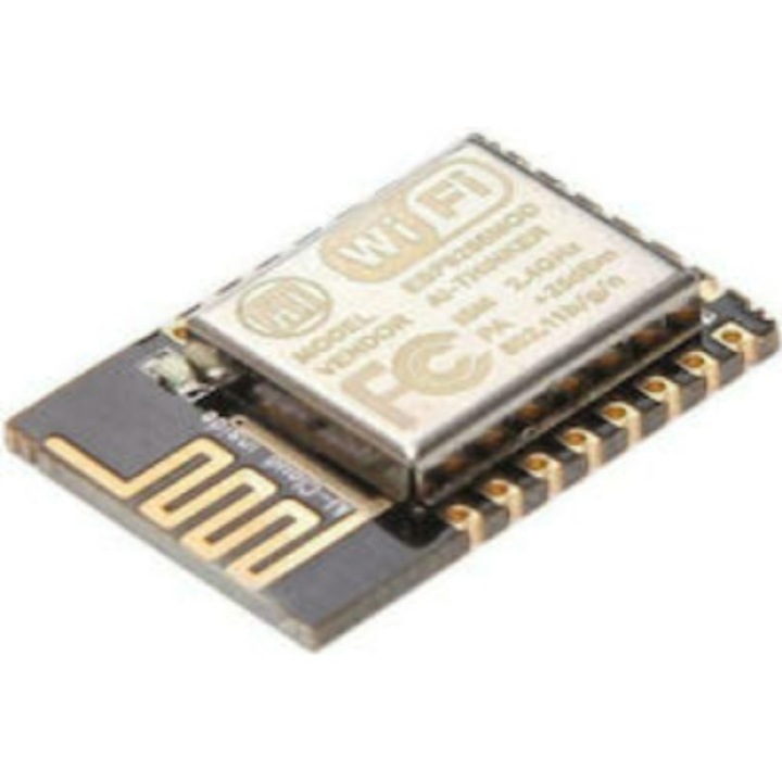 Modul Wi-Fi, Compatibil cu ESP-12F/ESP8266, Negru