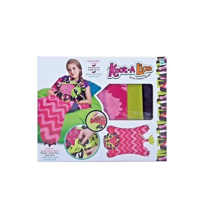 Set de creatie DIY, By Fitilomania, patura de tricotat, multicolor, 5 ani