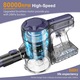 Aspirator Vertical Zoker A10PRO, fara fir, 80.000 RPM, 250W, 4 in 1