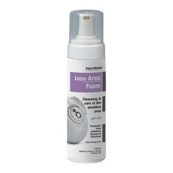 Spuma pentru zona intima, Frezyderm, Pentru curatare zilnica, 150ml