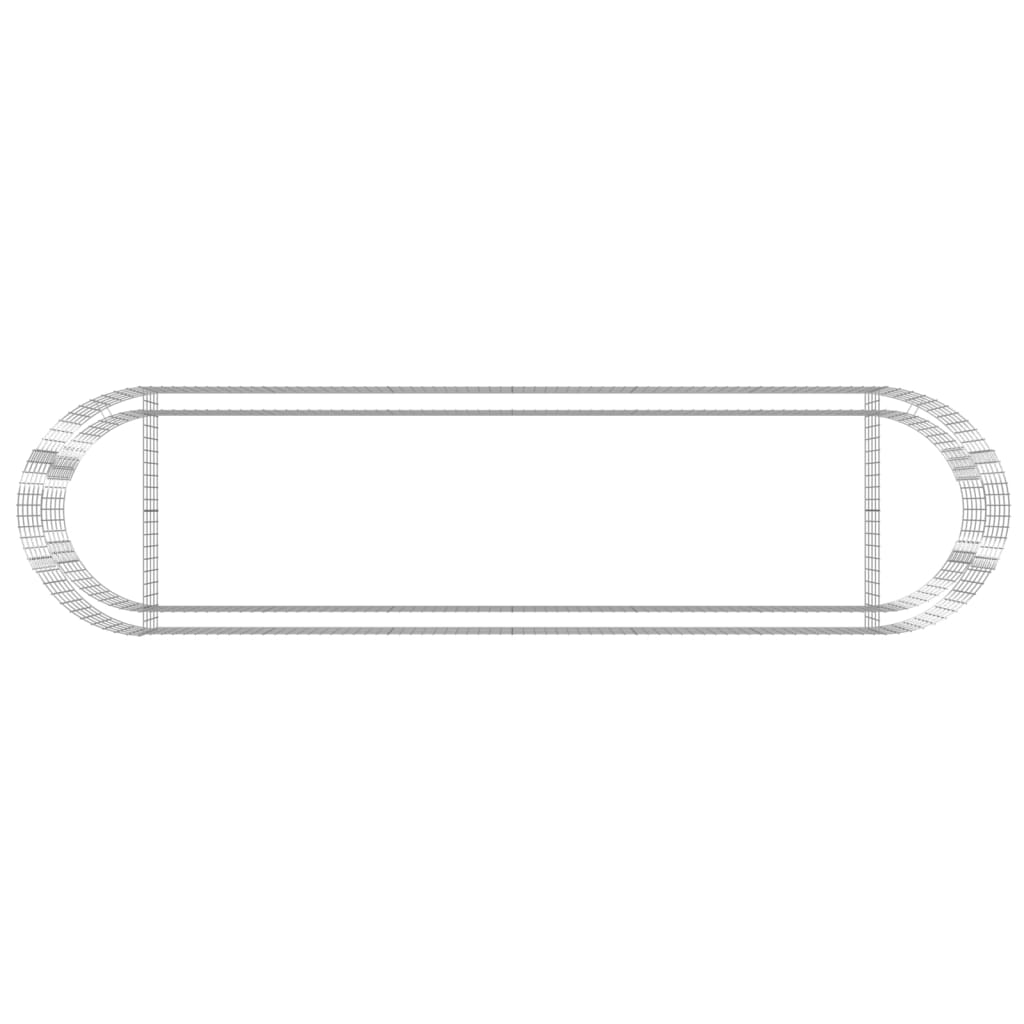 Габион повдигната леха vidaXL, Желязо, 400 x 100 x 50 cм, 25.9 Kg - eMAG.bg