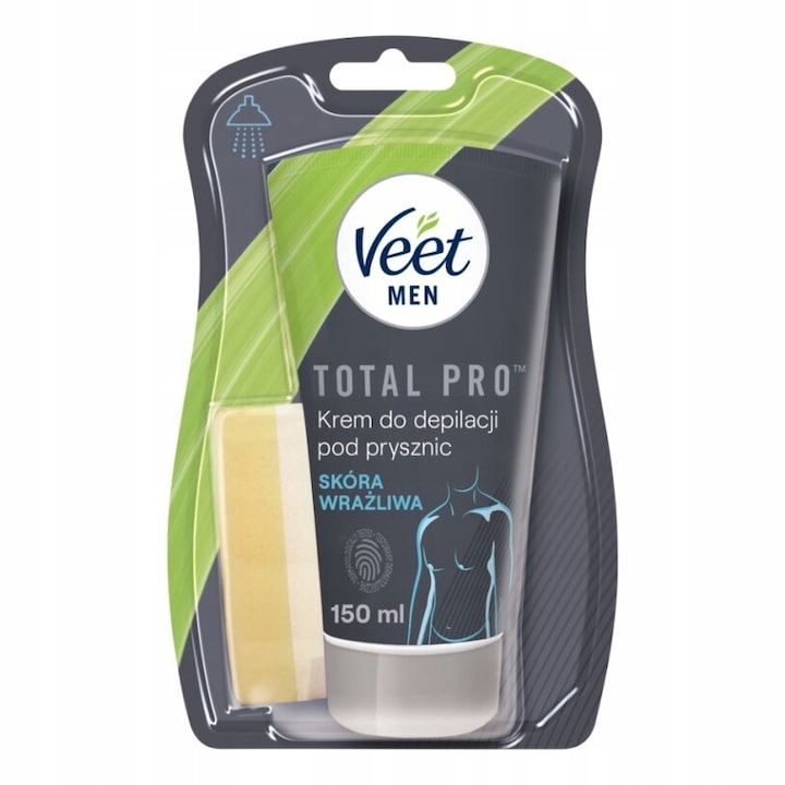 Crema depilatoare pentru barbati Veet Men pentru piele sensibila, 150 ml