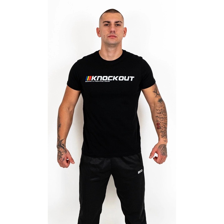 Tricou Knockout V2 Negru, Negru