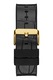 Guess, Ceas cu functii multiple si curea cu aspect de piele de crocodil, Auriu, Negru