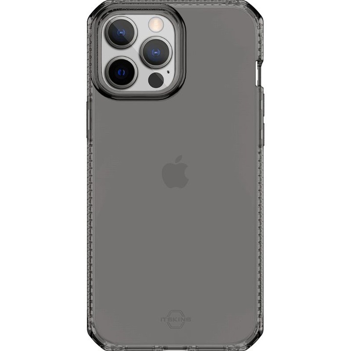 Калъф, съвместим с iPhone 13 Pro Max, Itskins, TPU, черен