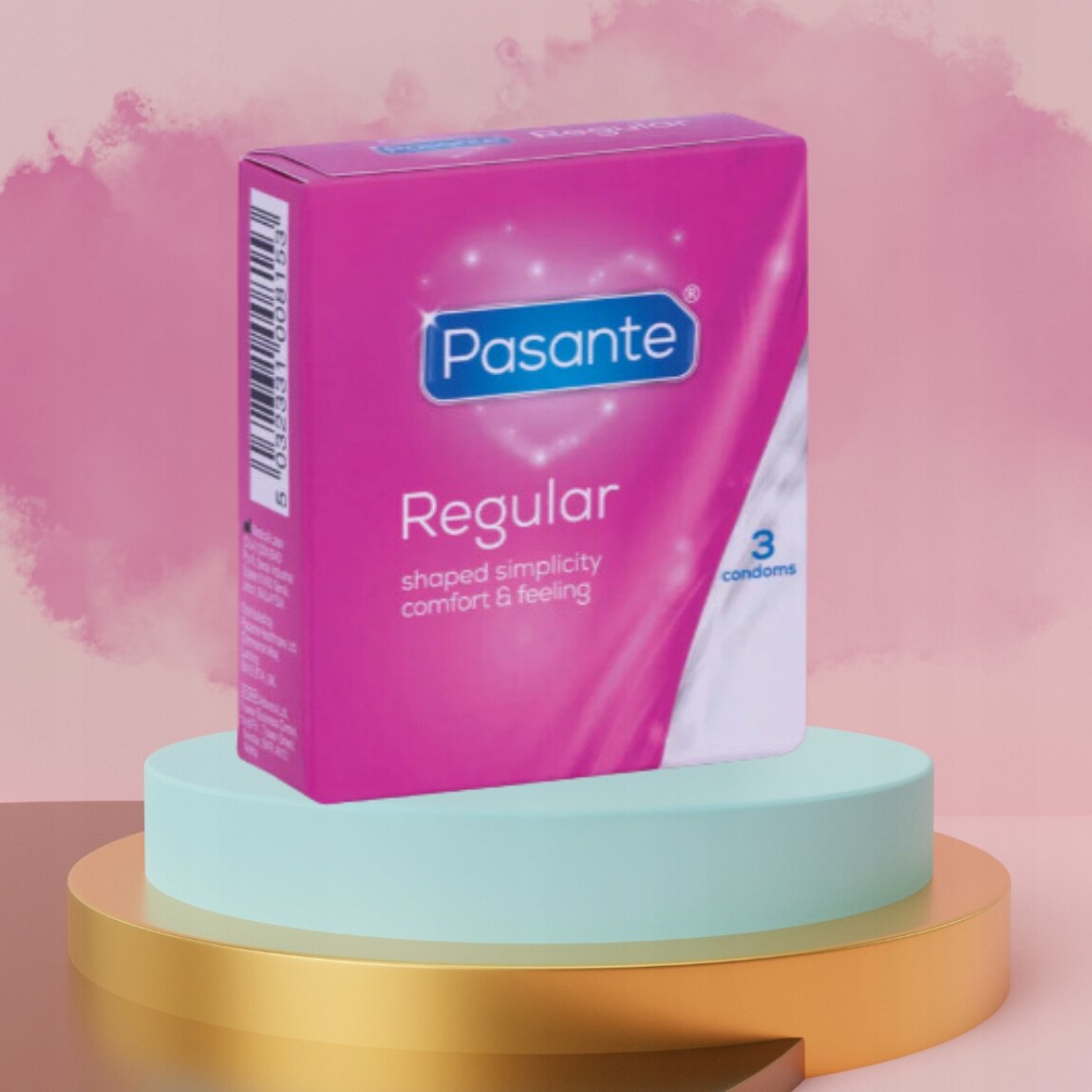 Set 3 Prezervative, Pasante Regular, Latex, 190 mm - eMAG.ro