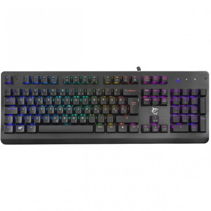 Tastatura pentru jocuri, WhiteShark, LEGIONNAIRE-X RS, 104 taste, Cablu 1.8 m, Negru