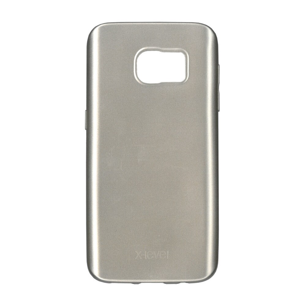 Husa de protectie cu inel suport X-Level Jelly pentru Galaxy S7, auriu