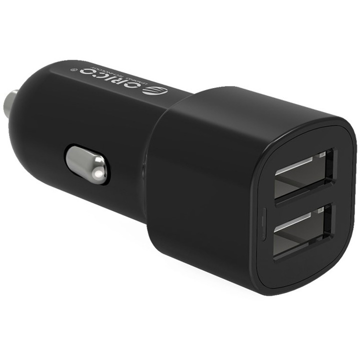 Incarcator auto Orico, 2x2.4A, Black