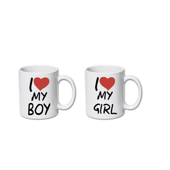 Set cani personalizate cu mesaj  Set cani personalizate cu mesaj