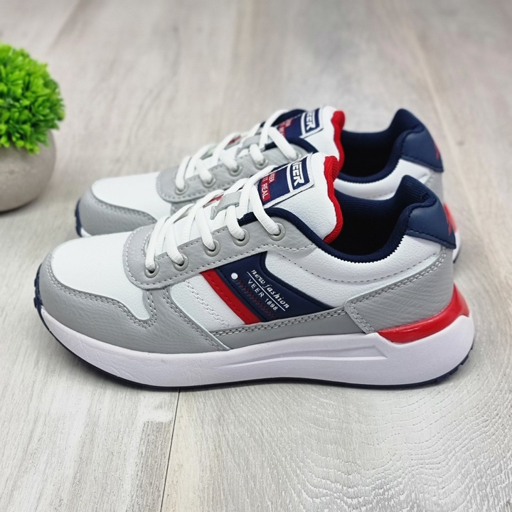 Pantofi sport barbati, inTrend, 2020-1, Piele ecologica, Alb, 39