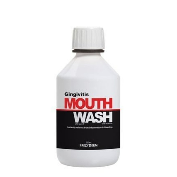 Apa de gura cu fluor, Frezyderm, Impotriva ginigivitei, 250ml