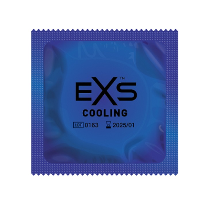 Презерватив Exs Cooling, 1 бр, Латекс, Прозрачен