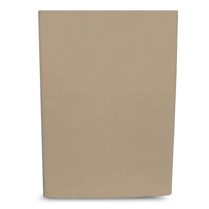 Чаршаф Kz, Памучен, Без ластик, Бежов, 200х220 см