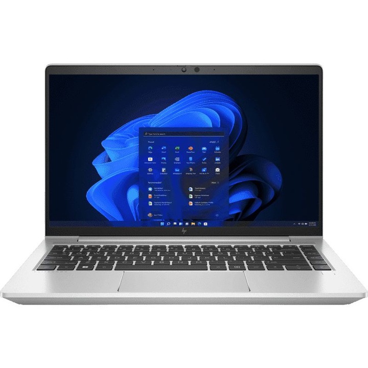 HP EliteBook 840 G9 Laptop, 14 hüvelykes, Intel I7-1255U, 16 GB RAM, 512 GB SSD, Intel Iris Xe Graphics, Free DOS, ezüst