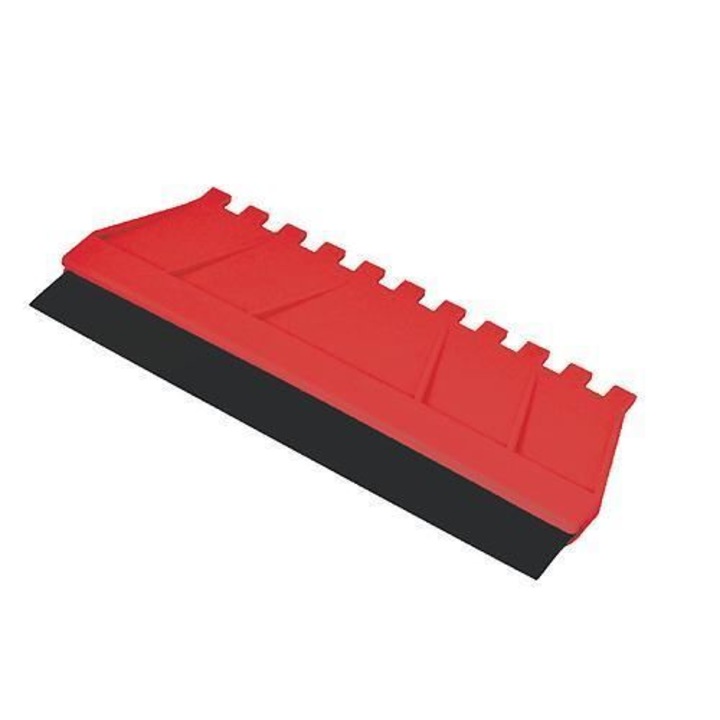 Gumi spatula és kötések 8 mm-es fogakkal, 16x18 cm, Strend Pro