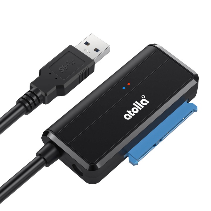 Cablu, Atolla, SATA/USB, 2.5/3.5'', Negru