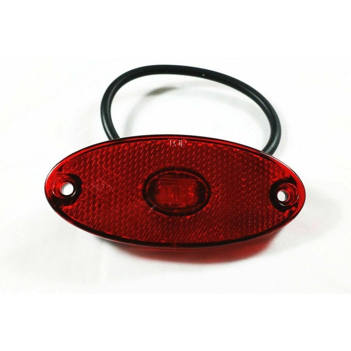 Led диоден индикатор с опора, червен цвят, маркер, 2 диода, вграден 24 V рефлектор