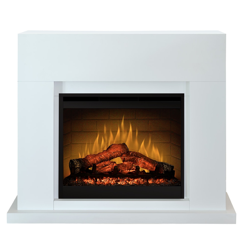 Semineu New Cubus White - cu focar electric 3D Dimplex Optiflame DF2608-EU cu sunet