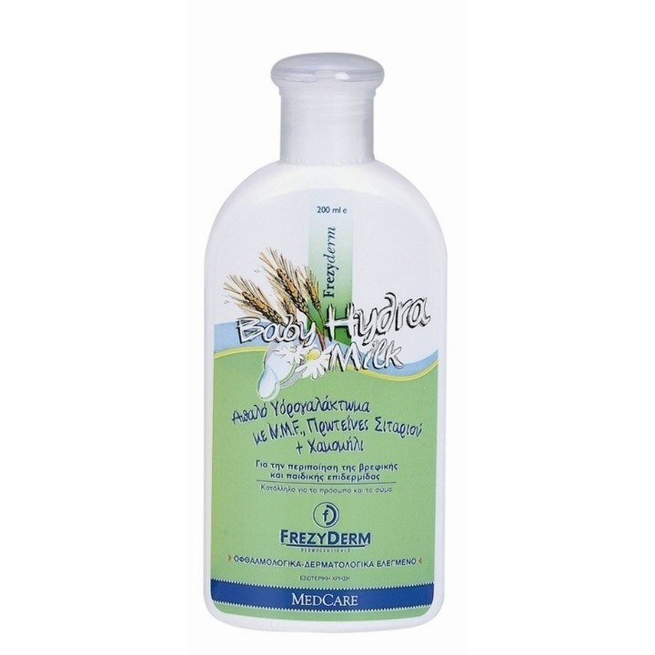 Lapte de corp pentru bebelusi, Frezyderm, Pentru piele uscata/iritata, 200ml