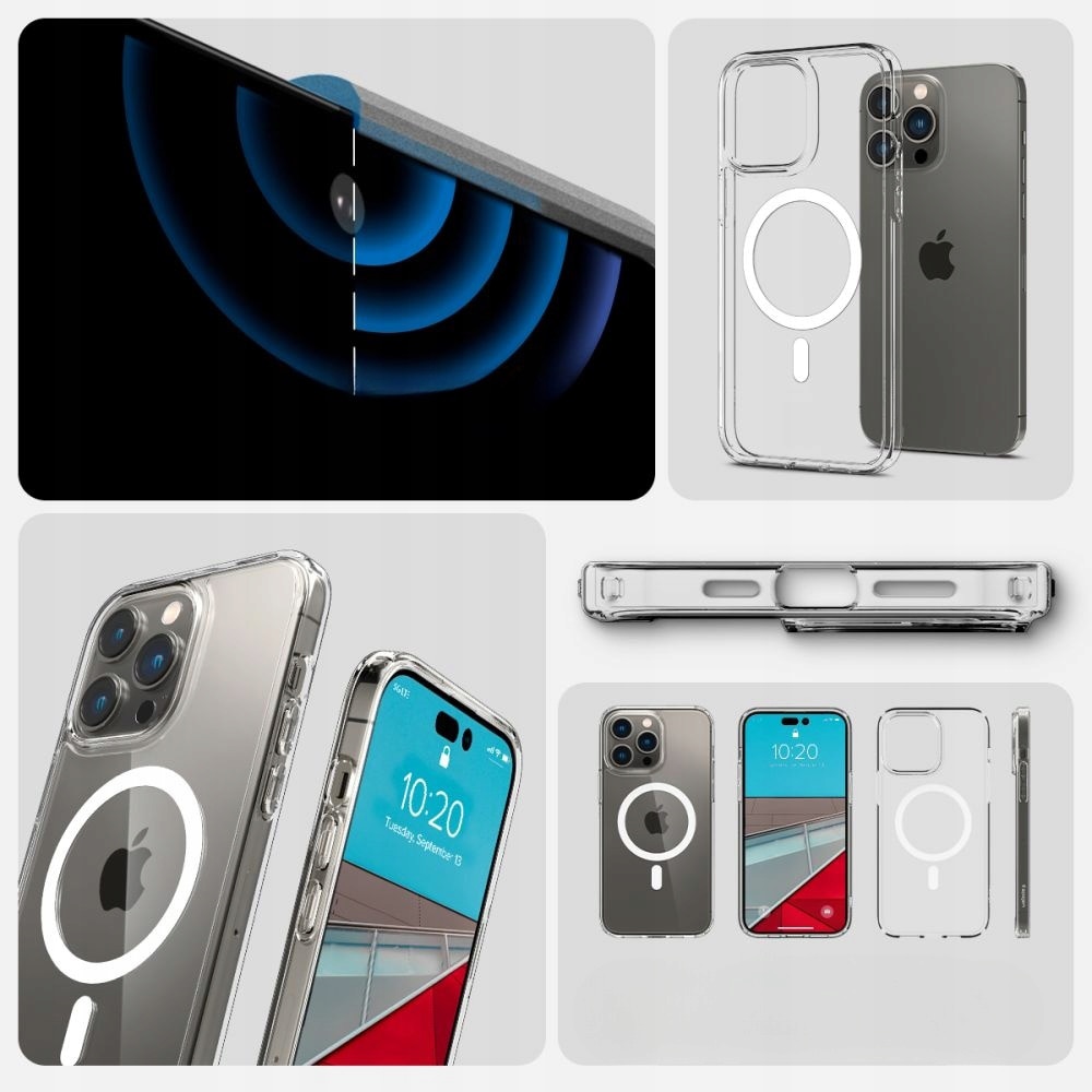 Husa de protectie EDOTON MagSafe Clear Case pentru iPhone 14 Pro Max, Transparent