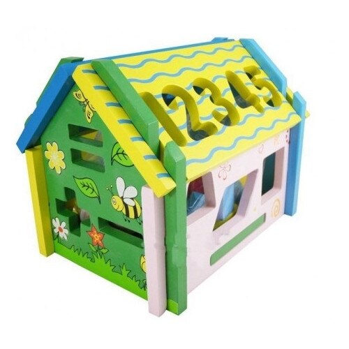 Casuta activitati 5 in 1 din lemn