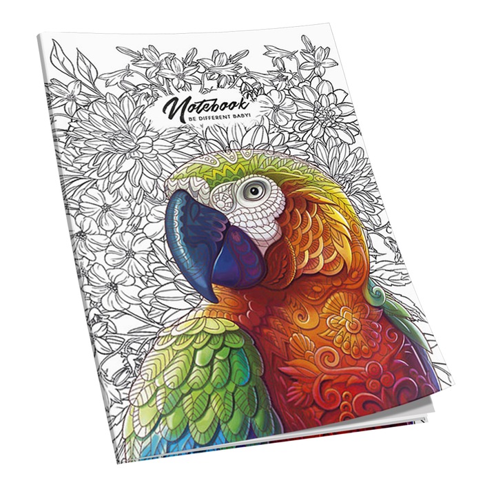 Jegyzetfüzet A5, 50 lapos, 60 g, dictando, állatmintás