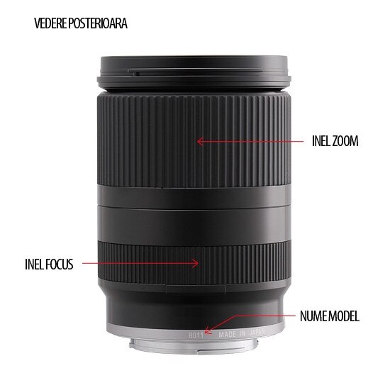 Obiectiv Tamron 18-200mm f/3.5-6.3 Di III VC pentru Sony E, Negru