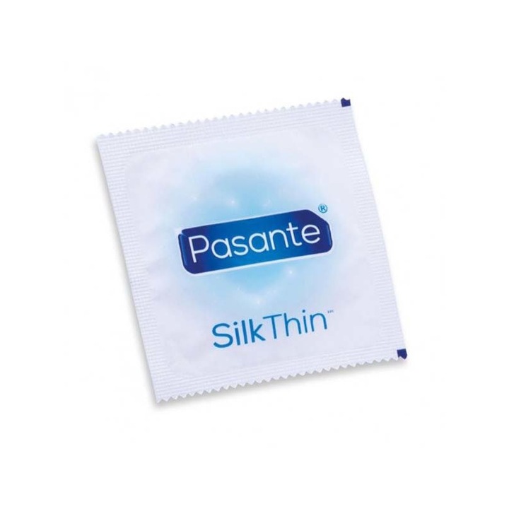 Pasante 144 Óvszer szett, Silk thin, Latex, Átlátszó